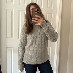 Vineyard Vines Gray Cable Knit Sweater